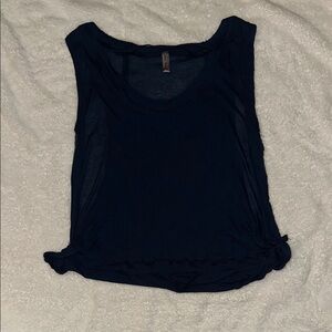 Blue Tank Top with Sleeveless Design